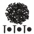 100 Pcs Plastic Retainer Interior Weatherstrip Door Card Trim Clips 8mm X 7mm Hole For Automotive