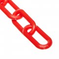 Mr Chain Plastic Barrier Red 2-inch Link Diameter 10-foot Length 50005-10 