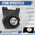 Auto Dynasty Halogen Model Front Bumper Driving Fog Light Lamps With Bezels Cover Compatible Ford F-150 2011-2014 Driver And