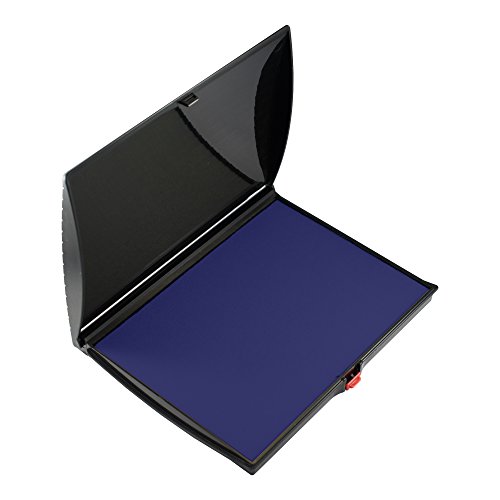 Shiny As-shi0940202 Large Stamp Pad Felt Plastic Cover S4 5 X 7 Blue Ink