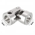 Uxcell 6mm To Inner Dia Rotatable Universal Steering Shaft U Joint Coupler L23xd11