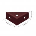 Uxcell 12pcs Angle Corner Brackets 38x19x38mm Cold Rolled Steel Braces Joining Support With Screws For Desk Bed Edge Brown