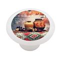Native American Indian Pottery Decorative High Gloss Ceramic Drawer Knob 