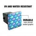Mermaid Fish Scale Pattern Tow Trailer Hitch Cover Plug Insert