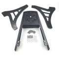 Smt- Black Skull Backrest Sissy Bar With Leather Pad For 1995-2003 H-d Sportster 883 Xl883 1200 Xl1200 B01fd2zjdw 