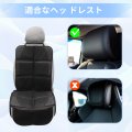 Car Seat Cover Universal Protector With Side Pockets Soft Padded Cushion For Baby Safety Durable And Waterproof Black Red 1 Set