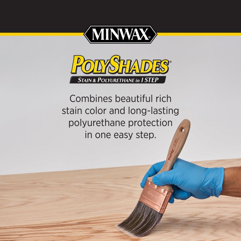 Minwax 3134400000 Polyshades Stain Polyurethane In 1 Step 10 75 Ounce Spray Antique Walnut Gloss