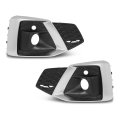 Front Bumper Fog Light Cover Left And Right Side For Audi A5 S5 2020 2021 2022 2023 Black Silver 8w6807681t3q7 8w6807682t3q7 