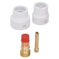 Gas Lens Kit Ceramic Cup Electrode Holder For Wp 17 18 26 Welding Torch Set