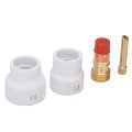 Gas Lens Kit Ceramic Cup Electrode Holder For Wp 17 18 26 Welding Torch Set