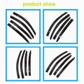 Outside 4 Pieces Black Window Visors Shade Sun Rain Wind Guards Cover Acrylic Replacement For 2008-2012 Honda Accord