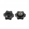 Uxcell Clamping Handle Screw Knobs M6 Threaded Star-shape 10 Pcs