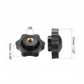 Uxcell Clamping Handle Screw Knobs M6 Threaded Star-shape 10 Pcs