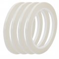 4pcs 5mm Width 66m Length Single-side Position Sign Sticker Marking Tape White 