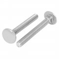 Uxcell M6x50mm 304 Stainless Steel Fully Thread Square Neck Carriage Bolts Din603 30pcs