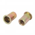 Uxcell 1 2 -13 Straight Knurled Rivet Nut Insert Bronze Tone 5pcs