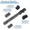 Spiral Flute Thread Taps 3 8-24 Unf 2b Machine Threading Tap Bit Nitrided Coated Screw Tapping Repair Tool M2 High-speed Steel