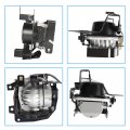 Fog Lights Assembly With Switch And Wiring Kit For Lancer 2004 2005 Clear Driving Set Of 2 Front Replacement Wj30-0171-09