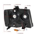 Led Drl Signal Tinted Housing Amber Corner Headlight Lamps Tool Kit Compatible With Chevy Avalanche Tahoe Suburban 07-14