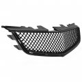 Hecasa Front Upper Grille Compatible With 2008-2014 Cadillac Cts-v Ctsv Coupe Wagon Sedan Mesh Grill Shell Painted Black