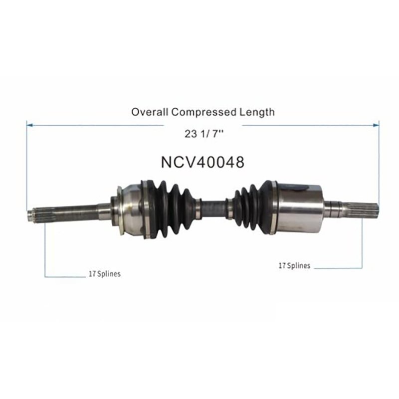Front Passenger Cv Joint Axle Shaft Assembly For Isuzu Rodeo And Honda Passport 1996 1997