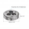Uxcell 2pcs Round Threading Dies Metric M3 X 0 5 Thread Right Hand Alloy Tool Steel Screw Cutting Die Repair