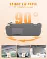 Ocpty Sun Visor Fit For 2014 2015 2016 2017 2018 2019 Toyota Highlander With Sunroof Gray Left Driver Side