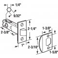 Prime-line E 2281 Passage Door Latch 9 32 In And 1 4 Square Drive Steel Brass Finish Single Pack