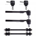 Ocpty New 6-piece Fit For 2000001 Dodge Ram 1500 Pickup 2wd Only-2 Front Sway Bar End Link 2 Upper Ball Joint 2 Inner Tie Rod