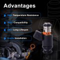Iwp022 Fuel Injectors 6 Piece Set For Volkswagen Eurovan 1997 1999 2000 And Golf Jetta 2001 V6 2 8l 5 Holes Replacement
