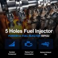 Iwp022 Fuel Injectors 6 Piece Set For Volkswagen Eurovan 1997 1999 2000 And Golf Jetta 2001 V6 2 8l 5 Holes Replacement