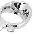 Keenso Chrome Fog Light Cover Abs Plastic Bezel High Strength Durable Easy Installation For Night Driving Off-road Adventures