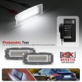 2pcs Led License Plate Lights Number Lamp For Maserati Ghibli M157 2014-2020 Powered By High Power Smd Xenon White Error Free