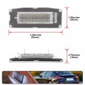 2pcs Led License Plate Lights Number Lamp For Maserati Ghibli M157 2014-2020 Powered By High Power Smd Xenon White Error Free