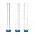 Uxcell 30 Pcs 1mm 2mm 1 5mm Mini Micro Twist Drill Bits Hss High-speed Steel Straight Shank Extra Long Bit 100mm For Aluminum