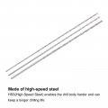 Uxcell 30 Pcs 1mm 2mm 1 5mm Mini Micro Twist Drill Bits Hss High-speed Steel Straight Shank Extra Long Bit 100mm For Aluminum