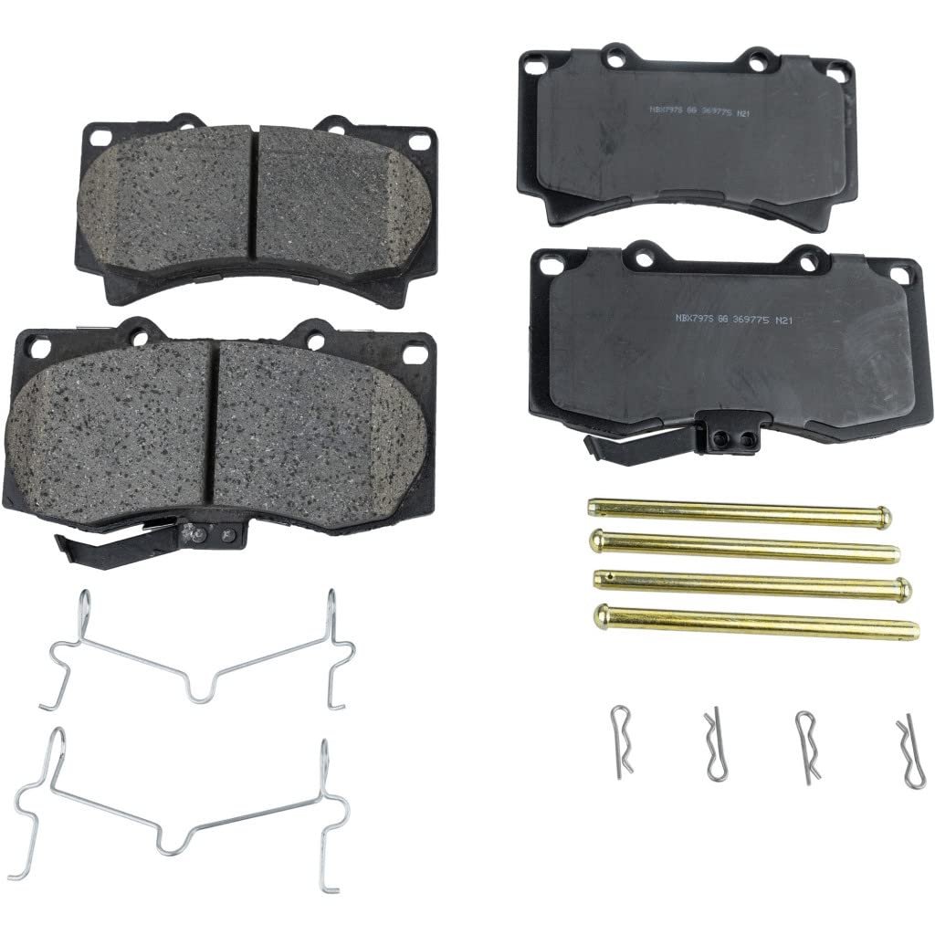 Front Brake Pads For Hummer H3 2006 To 2010 And H3t 2009 Ceramic 2 Wheel Set Surestop Clx-m0-usa-stpsscp1119-cl360a70