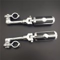 Xkh Group Motorcycle Chrome Long Adjustable Highway Mounting Kit Skull Zombie Footrest For V-star Roadstar Suzuki Boulevard 1-1