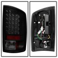 Acanii For 2002-2006 Dodge Ram 1500 03-06 2500 3500 Black Smoke Led Tail Lights Brake Lamps Replacement Left Right