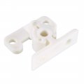 Uxcell Furniture Cabinet Door Plastic Friction Catch Non-adjustable Abs White 5pcs
