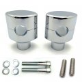 Httmt- Us-tghd-had001 Hbs007-cd- Chrome 1 Handlebar Risers Compatible With Dna Paughco Hardbody Springer Chopper Bobber