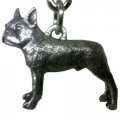 Boston Terrier George Harris Pewter Keychain 