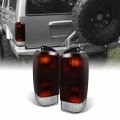Akkon For Jeep Cherokee Suv Red Smoke Lens Tail Lights Taillights Brake Lamp Signal Replacement Left Right 
