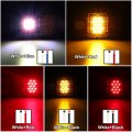 Partsam 2x Led Triple Tail Lights 45s Rectangle Vertical Horizontal Mount Led Trailer Truck Camper Rv Stop Turn Backup Reverse