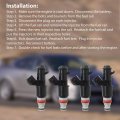 4 Pcs 8hole Fuel Injectors 16450-prb-a01 16450prba01 Replacement For Acura Rsx Type-s 2 0l 2002-2004