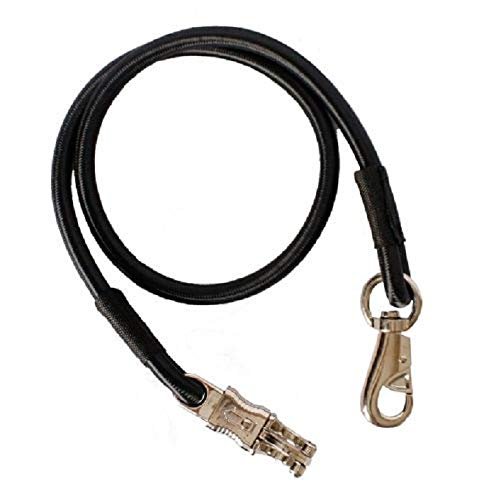 Showman Set Black Bungee 10 Safety Horse Pony Barn Isle Cross Ties