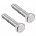 Uxcell M6x30mm Hex Bolts 304 Stainless Steel Hexagon Left Hand Screw Bolt 2pcs