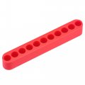 11 Holes Screwdriver Bit Holder 7mm Dia Plastic Hex Shank Storage Case Red 10 Pcs 
