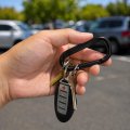 Ipick Image Officially Licensed Jeep Grand Wagoneer Laser-etched Black Metal Carabiner Keychain With Split Key Rings 