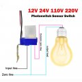 1pcs Ac Dc 12v 10a Automatic Auto On Off Photocell Street Light Switch Rainproof Dust-proof Photoswitch Photo Cell Control